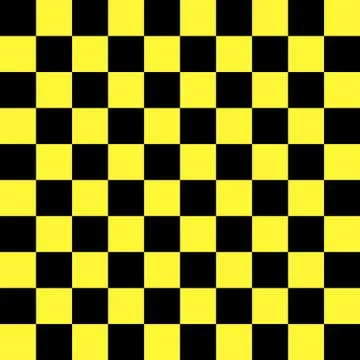 Big Size Square  Seamless Pattern Yellow and Black Color 스톡 일러스트