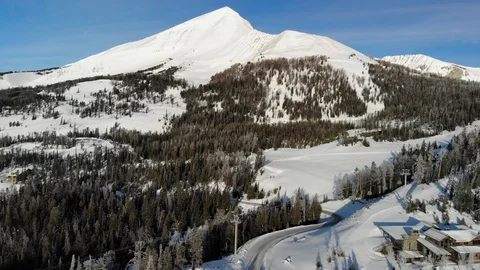 Big Sky Mountain Montana Stock Footage