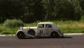Big sluggish Bentley 4 1 2 MX Saloon slowly moving on the driveway HD Footage