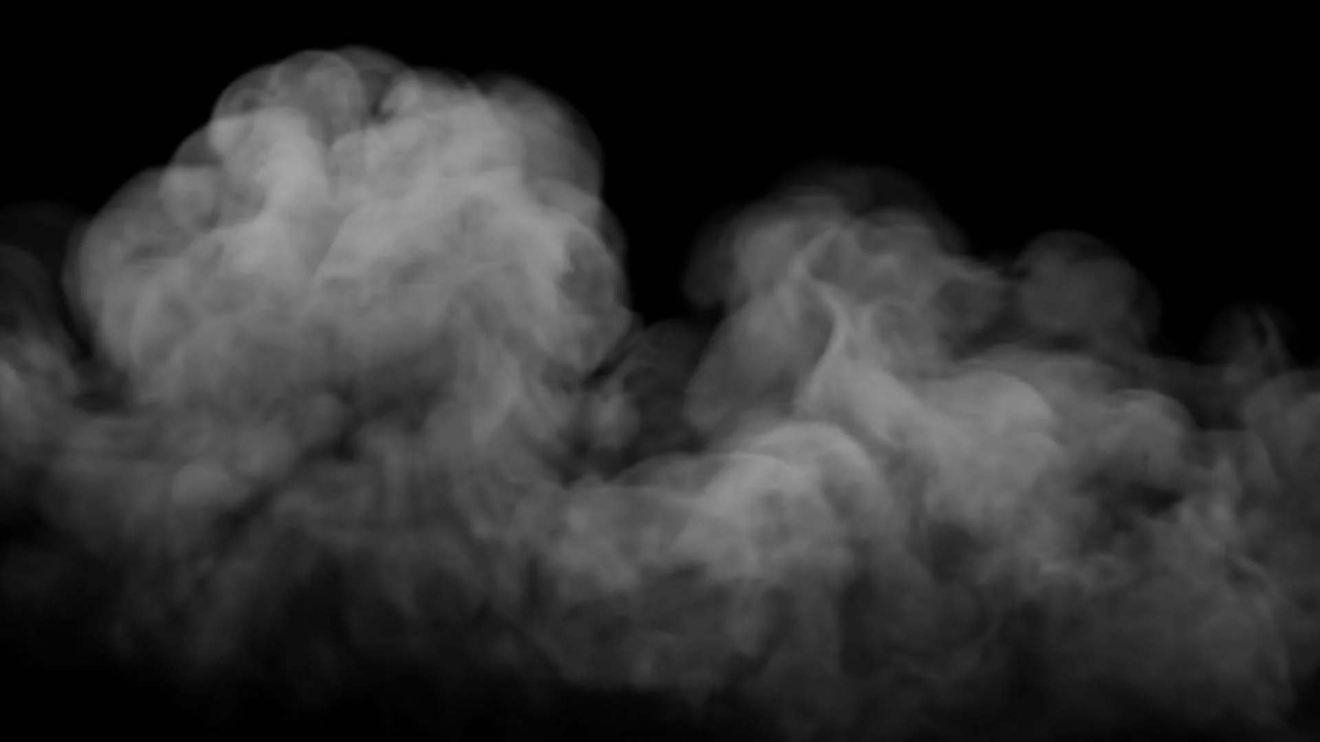 Облако туман на черном фоне