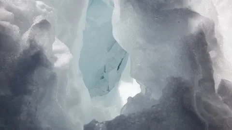 Big snow crack Stock Footage 10874585