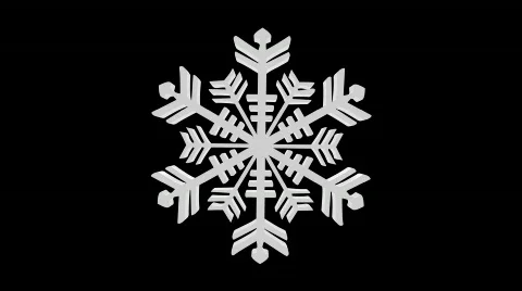 BIG SNOW FLAKE 3D Stock Footage 282215