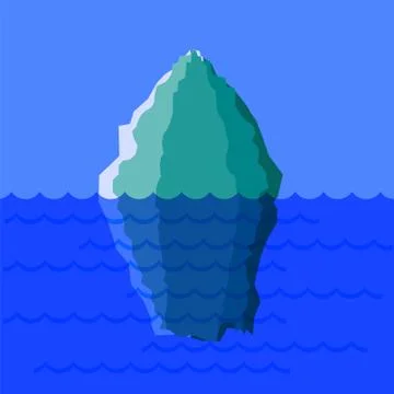 Big Snow Iceberg Stock Illustration
