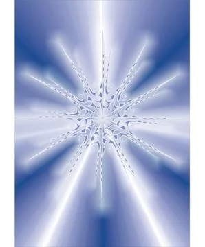 Big Snowflake. Stock Illustration