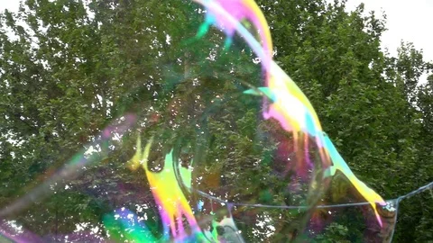 Big soap ball at the park Stock Footage 89058559