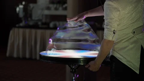 Big soap bubble Stock Footage 85561114