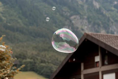 Big soap bubble Stock Photos