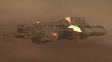 Big Spacecraft Exploding Video stock 59568216