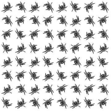 Big spider motif pattern Stock Photos