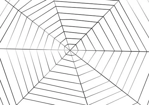 Big Spider web background for halloween, vector Stock Illustration