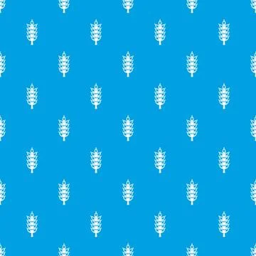 Big spike pattern seamless blue Stock Illustration