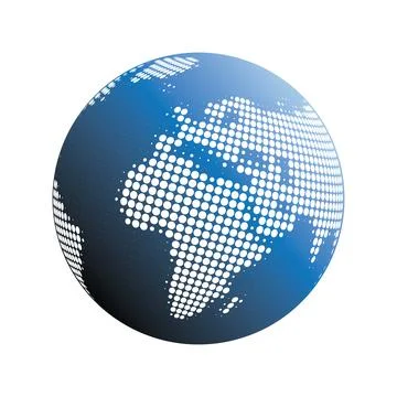 Big Spotted Earth Globe Design - Global Business, Technology, Globalisation.. Stock Illustration
