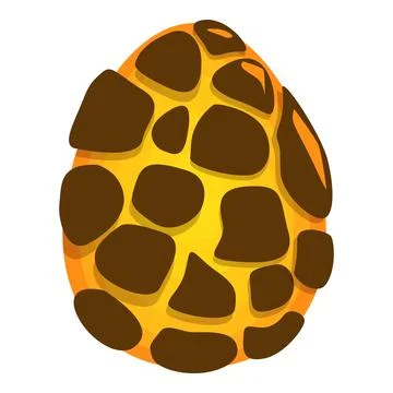 Big spotted easter egg decorated with giraffe animal print for african safari Stock Illustration