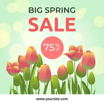 Big Spring Sale Illustrazione stock