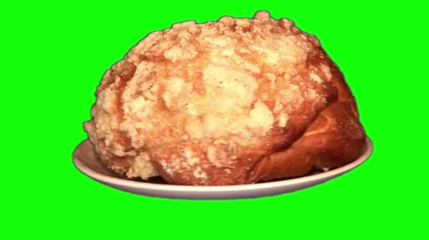 Big sprinkled bun 01 Stock Footage 44484137