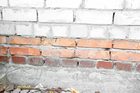 The big Stack of the white bricks Stock Photos