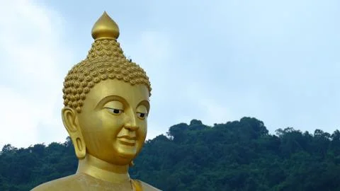 Big Standing Buddhist image Stock Photos