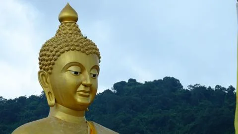 Big Standing Buddhist image Stock Photos