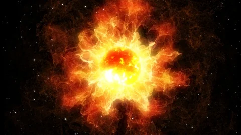 Big star. Rotating fireball. Stock-Footage 101469502