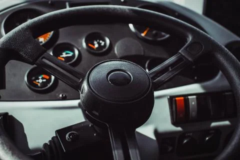 Big steering wheel Stock Photos