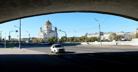 Big stone bridge Stock Footage 97860764
