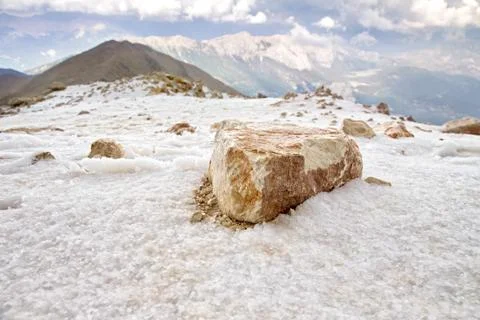 A big stone on the Hill Stock Photos