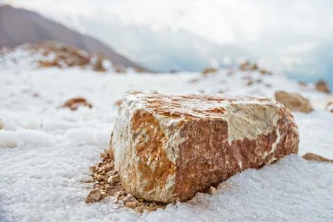Big stone on the Hill Stock Photos