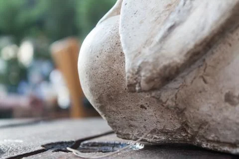 A Big Stone Statue on Table Stock Photos