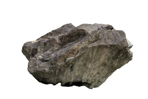 Big Stone with white background Stock Photos