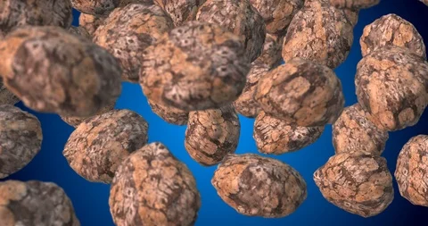 Big stones falling slow motion Video stock 108565808