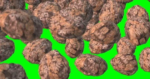 Big stones falling slow motion Stock Footage 108565812