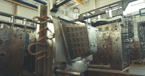 Big storage injection mold Stock Footage 120080062