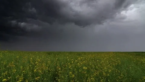 Big storm is approaching during a summer day Stock Footage 77061353