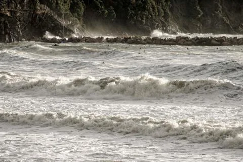 Big storm in levanto Foto stock