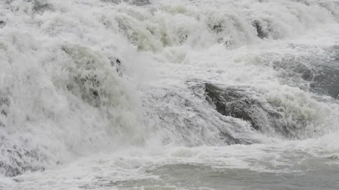 Big stream of water Stock Footage 124065256