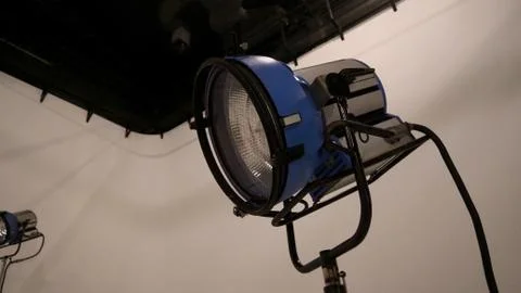 Big studio LED continue lighting for photo and video shooting Stock Photos