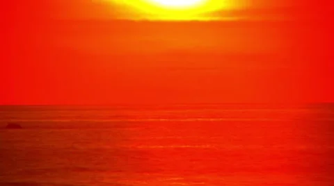 Big Sun Epic Sunset  Stock Footage 1006223