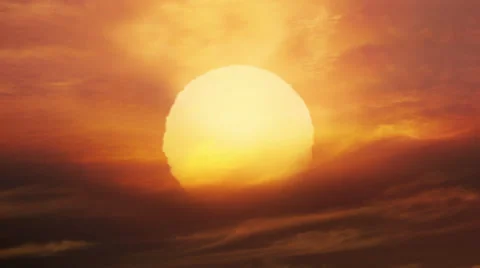 Big Sun Rises  Stock Footage 38134796