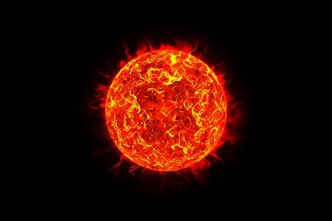 Big Sun Star in Space Stock Illustration