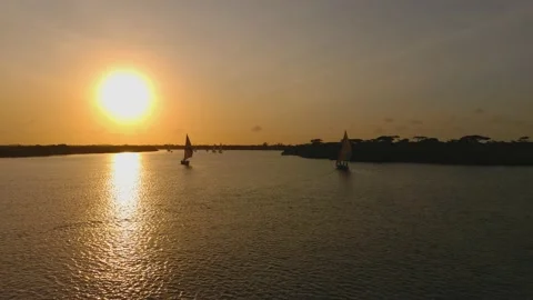 Big sunset drone 30fps 4k mpeg iframe Stock Footage 234598612