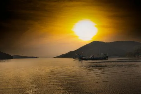 The big sunset Stock Photos