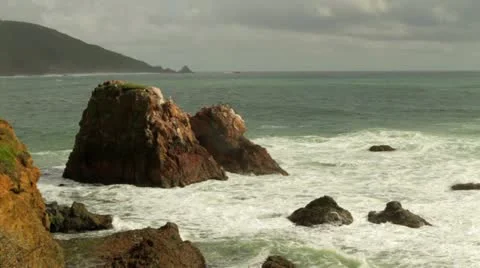 Big Sur Andrew Molera State Park 库存影片 10901144