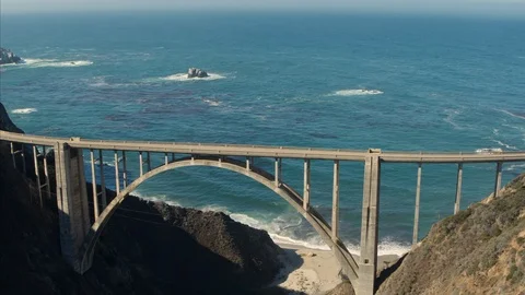 Big sur Bixby Bridge Stock Footage 110890913