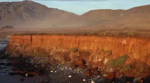 Big Sur Cliffs 库存影片 12131027