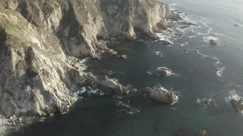 BIG SUR COAST WAVES ON ROCKS Stock Footage 231255322