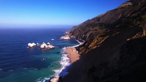 Big Sur coastline Video stock 247210725