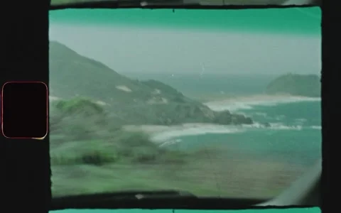 Big Sur Driving Super 8 Stock Footage 221788759