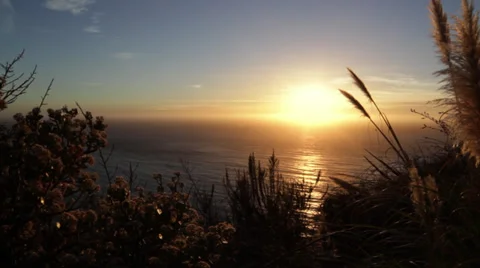 Big Sur Sunset 1 Stock Footage 34279690