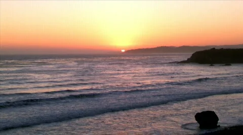 Big Sur Sunset Stock Footage 283816