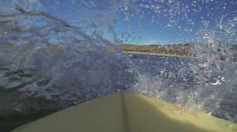 Big Sur Surfboard Front Perspective Stockbeeldmateriaal 48236118